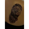 Geçici Göz Ve Gül Figürlü Dövme Tattoo