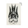 Geçici Göz Ve Kuş Dövme Tattoo