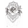 Geçici Gül Figürlü Dövme Tatto
