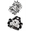 Geçici Gül Figürlü Dövme Tattoo