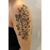 Geçici Gül Figürlü Dövme Tattoo