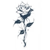 Geçici Gül Figürlü Dövme Tattoo