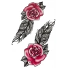 Geçici Gül Figürlü Dövme Tattoo