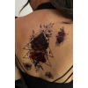 Geçici Gül Figürlü Dövme Tattoo