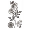 Geçici Gül Figürlü Mini Dövme Tattoo