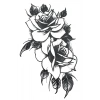 Geçici Gül Figürlü Mini Dövme Tattoo