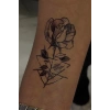Geçici Gül Figürlü Mini Dövme Tattoo