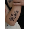Geçici Gül Figürlü Mini Dövme Tattoo