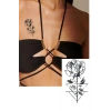 Geçici Gül Figürlü Mini Dövme Tattoo