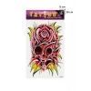 Geçici Gül ve Kurukafa Dövme Tattoo