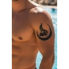 Geçici Hilal ve Kurt Dövme Tattoo