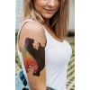 Geçici Kadın Modelli Dövme Tattoo