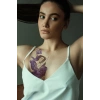 Geçici Kadın ve Kuş Modelli Dövme Tattoo