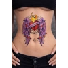 Geçici Kanatlı Kalp Dövme Tattoo
