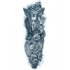 Geçici Kanatlı Melek Ve Çiçek Kol Dövme Tattoo