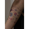 Geçici Karışık Figürlü Simli Dövme Tattoo
