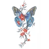 Geçici Kelebek Figürlü Büyük Boy Dövme Tattoo