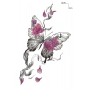 Geçici Kelebek Figürlü Dövme Tattoo