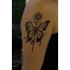Geçici Kelebek Figürlü Dövme Tattoo