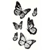 Geçici Kelebek Figürlü Mini Dövme Tattoo