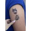 Geçici Kurt Figürlü Dövme Tatto