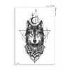 Geçici Kurt Figürlü Dövme Tattoo