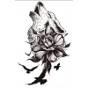 Geçici Kurt Figürlü Dövme Tattoo