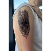 Geçici Kuru Kafa Figürlü Büyük Boy Dövme Tattoo