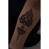 Geçici Lotus Figürlü Dövme Tattoo
