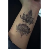 Geçici Lotus Figürlü Mini Dövme Tattoo