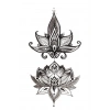 Geçici Lotus Figürlü Mini Dövme Tattoo