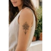 Geçici Lotus Figürlü Mini Dövme Tattoo