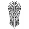 Geçici Maori Model Dövme Tattoo
