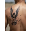 Geçici Melek Figürlü Dövme Tattoo