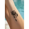 Geçici Pusula Figürlü Dövme Tatto