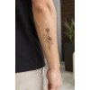 Geçici Pusula Ve Ok Mini Dövme Tattoo