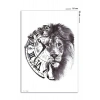 Geçici Saat Ve Aslan Figürlü Dövme Tattoo