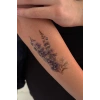Geçici Sümbül Çiçeği Figürlü Mini Dövme Tattoo