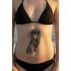Geçici Tüy ve Kadın Modelli Dövme Tattoo