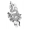Geçici Yılan Figürlü Dövme Tattoo