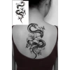 Geçici Yılan Ve Çiçek Figürlü Dövme Tattoo