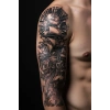 Gemi Kol Sonradan Kararan Yarı Kalıcı Geçici Dövme Tattoo