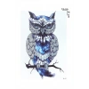 Gerçekçi Geçici Baykuş Dövme Tattoo