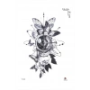 Gezegen Kelebek ve Çiçek Geçici Dövme Tattoo