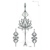 Göğüs Arası Lotus Geçici Dövme Tattoo