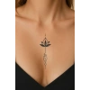Göğüs Arası Lotus Geçici Dövme Tattoo
