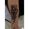 Gül Figürlü Geçici Dövme Tattoo