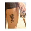 Gül Sonradan Kararan Yarı Kalıcı Geçici Dövme Tattoo