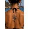 Gül Sonradan Kararan Yarı Kalıcı Geçici Dövme Tattoo