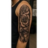 Gül Ve Göz Dövme Geçici Tattoo
